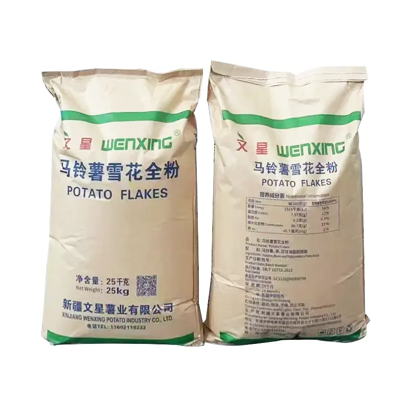 Wegetariańska, mięsna analogowa mąka ziemniaczana w płatkach śniegu